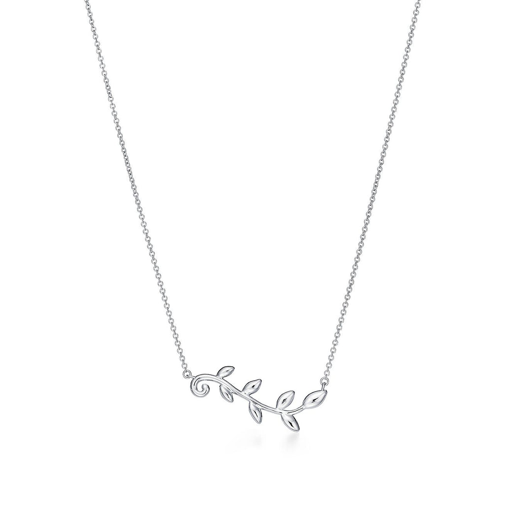 TIFFANY & CO. PALOMA PICASSO STERLING SILVER OLIVE BRANCH NECKLACE