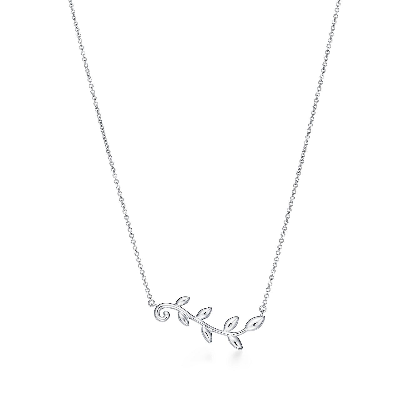 TIFFANY & CO. PALOMA PICASSO STERLING SILVER OLIVE BRANCH NECKLACE