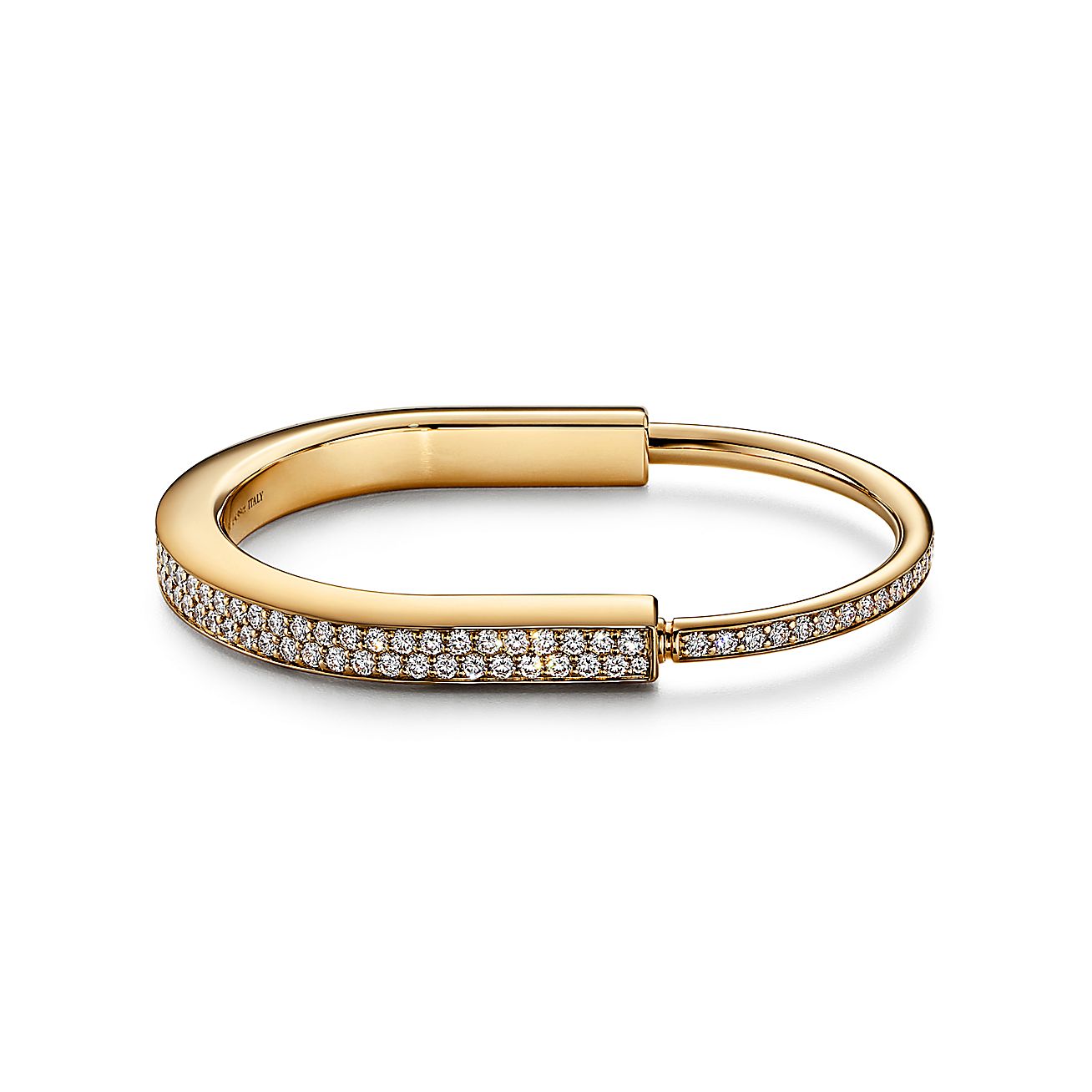 TIFFANY & CO. LOCK BRACELET DIAMOND PAVED