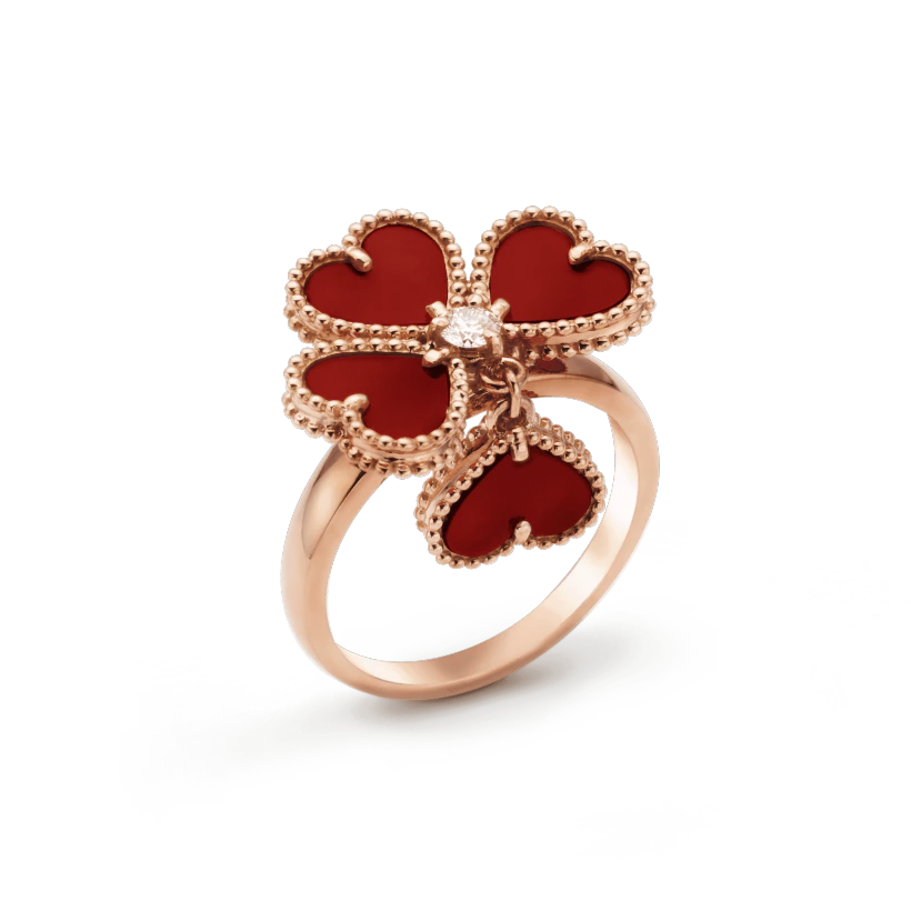 Van Cleef & Arpels SWEET CLOVER CARNELIAN RING